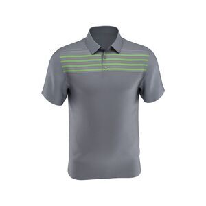 HYBRID APPAREL Mens Gray Striped Collared Classic Fit Dress Shirt 4X